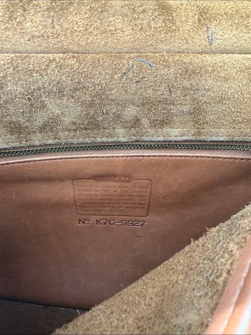 Coach vintage Willis Bag in British Tan from 1997, with dust bag. - Picture 3 of 15
